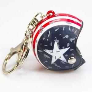 Helmet keychain